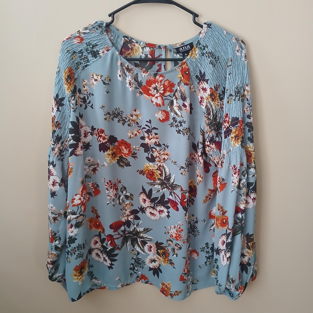 a.n.a Floral Multicolor Blouse